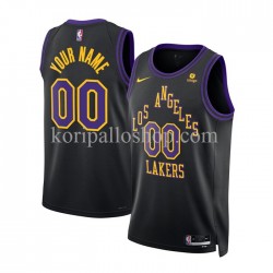 Los Angeles Lakers Pelipaita Custom Nike 2023-2024 City Edition Musta Swingman