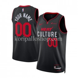 Miami Heat Pelipaita Custom Nike 2023-2024 City Edition Musta Swingman