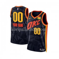 Oklahoma City Thunder Pelipaita Custom Nike 2023-2024 City Edition Laivastonsininen Swingman