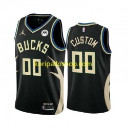 Milwaukee Bucks Pelipaita Custom Jordan Statement Edition 2022-2023 Musta Swingman