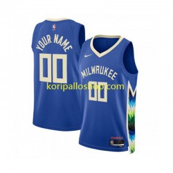 Milwaukee Bucks Pelipaita Custom Nike City Edition 2022-2023 Sininen Swingman