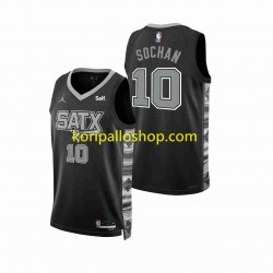 San Antonio Spurs Pelipaita Jeremy Sochan 10 Jordan 2022-2023 Statement Edition Musta Swingman
