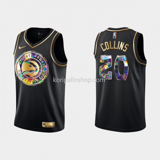 Atlanta Hawks Pelipaita John Collins 20 Nike 2021-2022 Golden Edition 75th Anniversary Diamond Musta Swingman