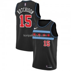 Chicago Bulls Pelipaita Chandler Hutchison 15 2018-19 Nike City Edition Musta Swingman