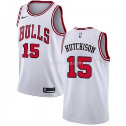 Chicago Bulls Pelipaita Chandler Hutchison 15 Nike Valkoinen Swingman
