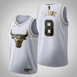 Chicago Bulls Pelipaita Zach LaVine 8 Nike 2019-2020 Golden Edition Valkoinen Swingman