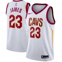 Cleveland Cavaliers Pelipaita LeBron James 23 2017-18 Nike Valkoinen Swingman