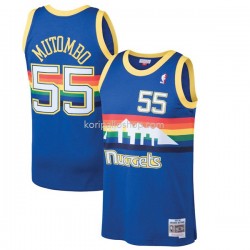 Denver Nuggets Pelipaita Dikembe Mutombo 55 Hardwood Classics Dark Sininen Swingman