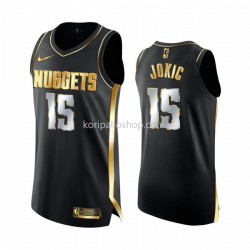 Denver Nuggets Pelipaita Nikola Jokic 15 2020-21 Golden Edition Musta Swingman