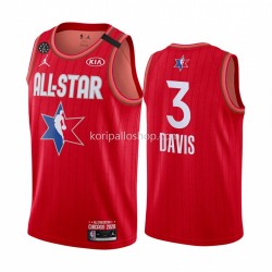 Los Angeles Lakers Pelipaita Anthony Davis 3 2020 All-Star Jordan Brand Punainen Swingman
