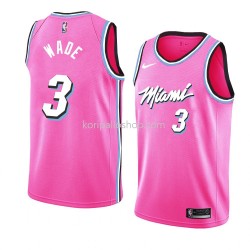 Miami Heat Pelipaita Dwyane Wade 3 2018-19 Nike Vaaleanpunainen Swingman