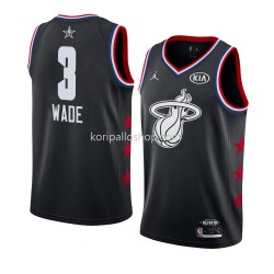 Miami Heat Pelipaita Dwyane Wade 3 2019 All-Star Jordan Brand Musta Swingman