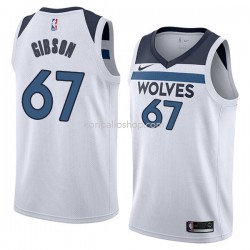Minnesota Timberwolves Pelipaita Taj Gibson 67 2017-18 Nike Valkoinen Swingman