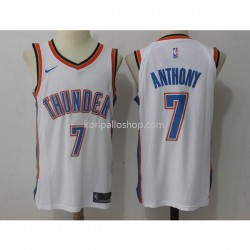 Oklahoma City Thunder Pelipaita Carmelo Anthony 7 2017-18 Nike Valkoinen Swingman