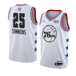 Philadelphia 76ers Pelipaita Ben Simmons 25 2019 All-Star Jordan Brand Valkoinen Swingman