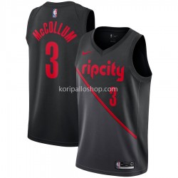 Portland Trail Blazers Pelipaita C.J. McCollum 3 2018-19 Nike City Edition Musta Swingman