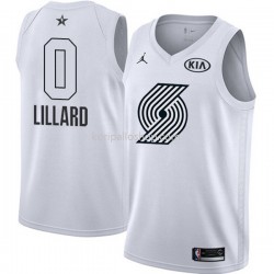 Portland Trail Blazers Pelipaita Damian Lillard 2018 All-Star Jordan Brand Valkoinen Swingman