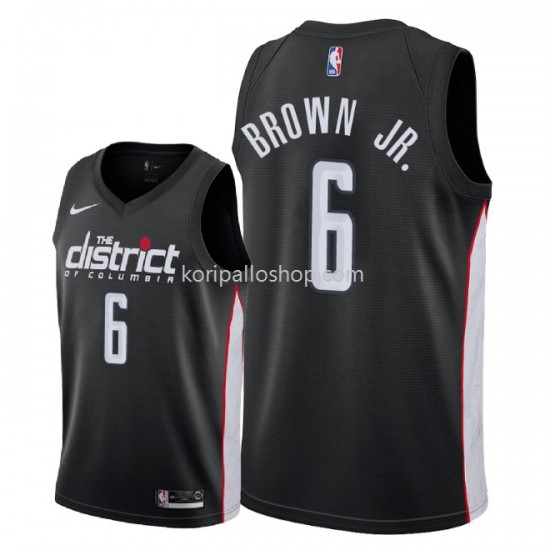 Washington Wizards Pelipaita Troy Brown Jr. 6 2018-19 Nike City Edition Musta Swingman