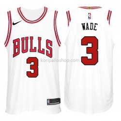 Chicago Bulls Pelipaita Dwyane Wade 3 Nike Valkoinen Swingman