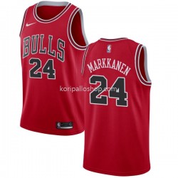 Chicago Bulls Pelipaita Lauri Markkanen 24 2017-18 Nike Punainen Swingman