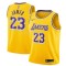 Los Angeles Lakers Pelipaita Lebron James 23 2018-19 Nike Keltainen Swingman