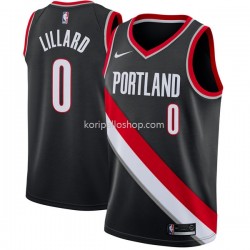 Portland Trail Blazers Pelipaita Damian Lillard 2017-18 Nike Musta Swingman