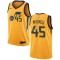 Utah Jazz Pelipaita Donovan Mitchell 45 Nike 2017-18 Keltainen Swingman