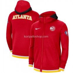 Atlanta Hawks Nike 75th Anniversary Punainen Huppari Vetoketju Takki