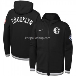 Brooklyn Nets Nike 75th Anniversary Musta Huppari Vetoketju Takki