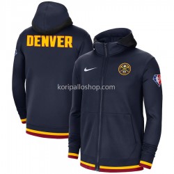 Denver Nuggets Nike 75th Anniversary Navy Huppari Vetoketju Takki