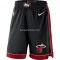 Miami Heat 2018-19 Nike Musta Shortsit Swingman