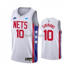 Brooklyn Nets Pelipaita Ben Simmons 10 Nike 2022-23 Classic Edition Valkoinen Swingman