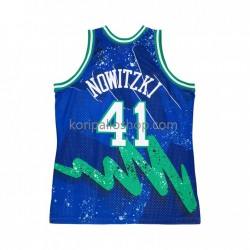 Dallas Mavericks Pelipaita Dirk Nowitzki 41 Hyper Hoops Mitchell Ness 1998-99 Sinivihreä Swingman