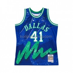 Dallas Mavericks Pelipaita Dirk Nowitzki 41 Hyper Hoops Mitchell Ness 1998-99 Sinivihreä Swingman