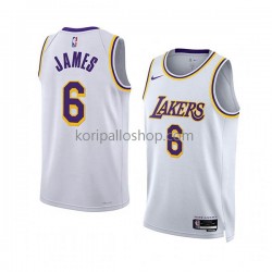 Los Angeles Lakers Pelipaita LeBron James 6 Nike 2022-23 Association Edition Valkoinen Swingman