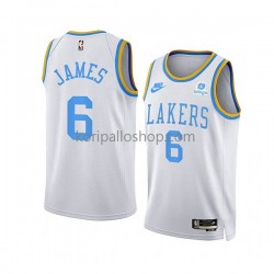 Los Angeles Lakers Pelipaita LeBron James 6 Nike 2022-23 Classic Edition Valkoinen Swingman