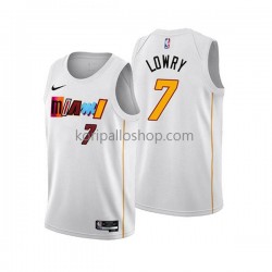 Miami Heat Pelipaita Kyle Lowry 7 Nike 2022-23 City Edition Valkoinen Swingman