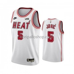 Miami Heat Pelipaita Nikola Jovic 5 Nike 2022-23 Classic Edition Valkoinen Swingman