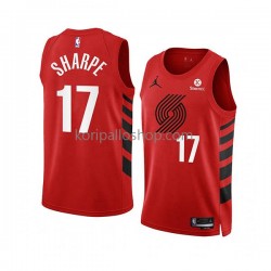 Portland Trail Blazers Pelipaita Shaedon Sharpe 17 Nike 2022-23 Statement Edition Punainen Swingman