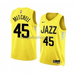 Utah Jazz Pelipaita Donovan Mitchell 45 Nike 2022-23 Icon Edition Keltainen Swingman
