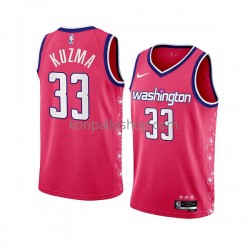 Washington Wizards Pelipaita Kyle Kuzma 33 Nike 2022-23 City Edition Vaaleanpunainen Swingman